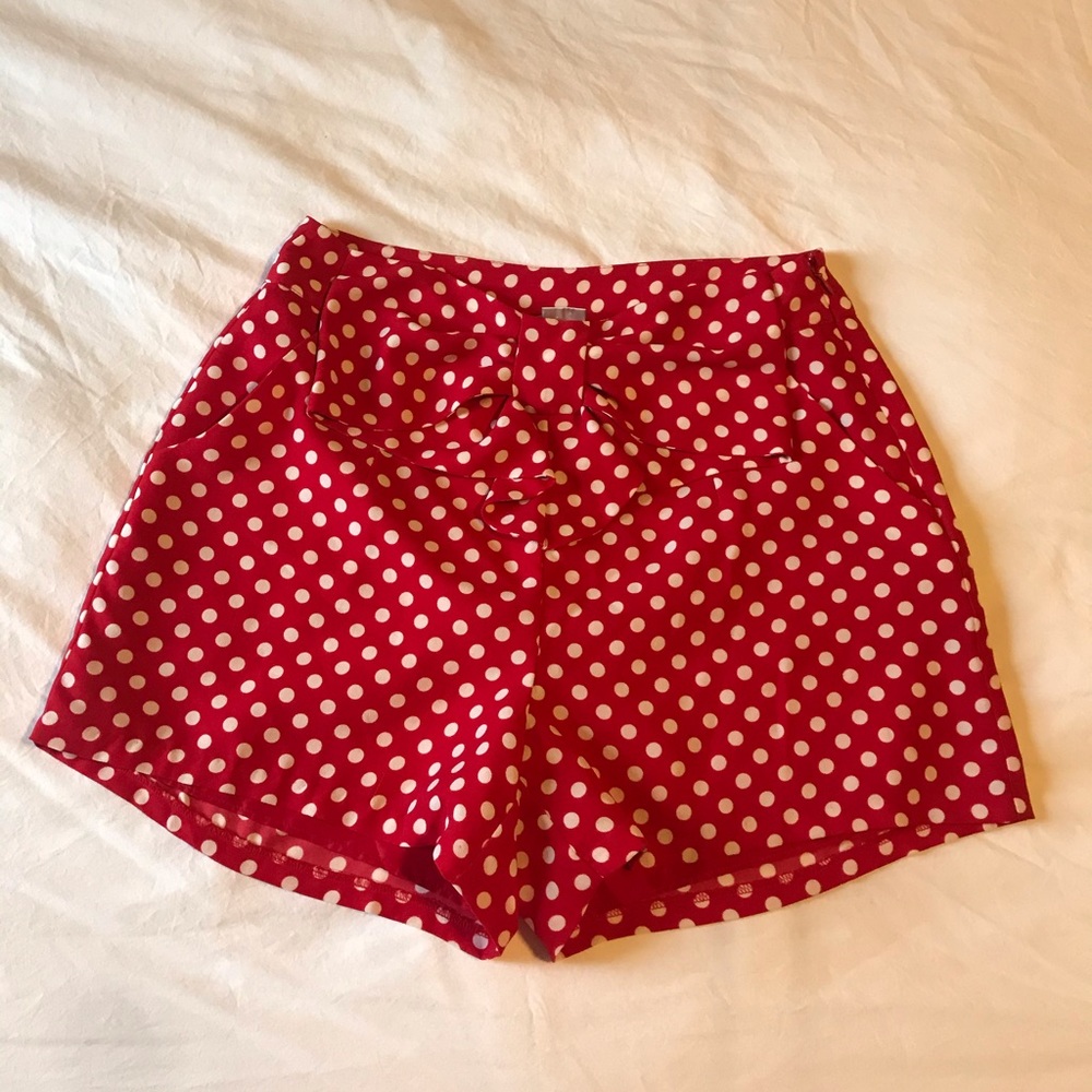 Red shorts
